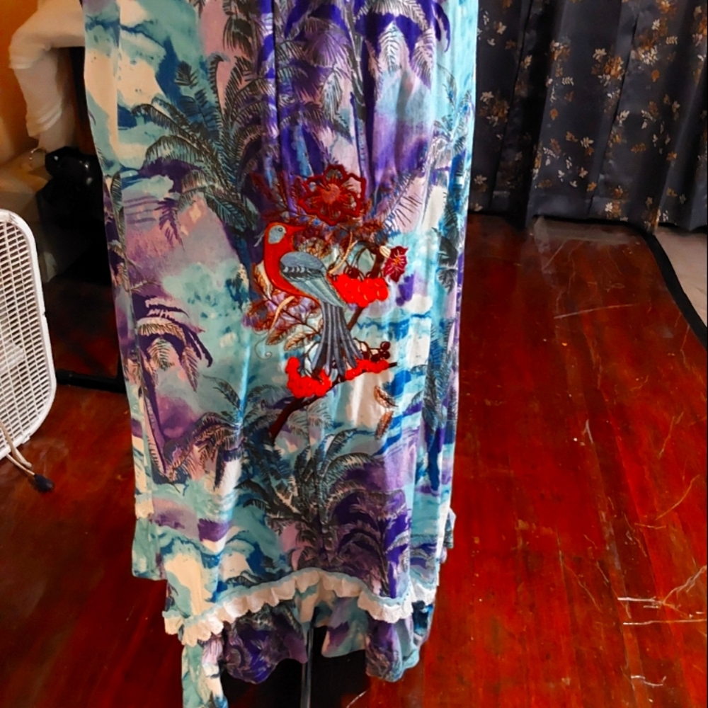 Hawaiian Cockatoo Lace Skirt C20243